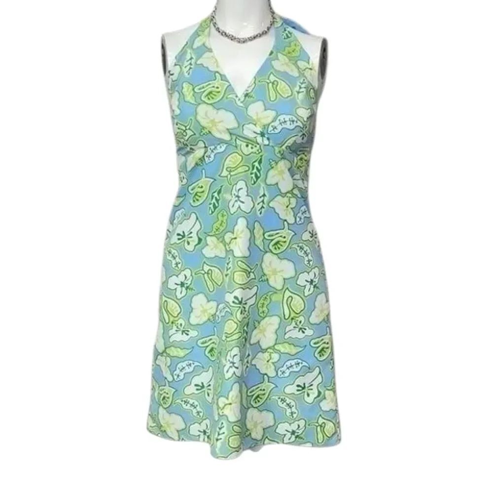 Lilly Pulitzer Light Blue Halter  Reversible Dress